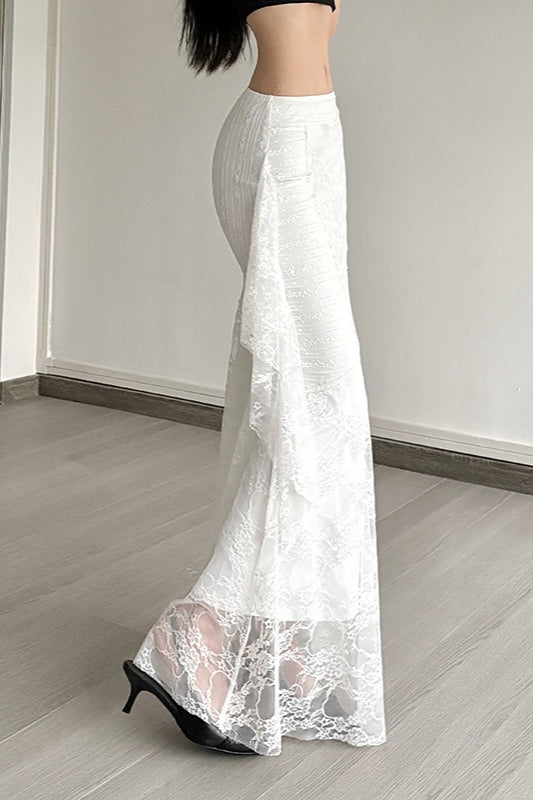High Waist Draped Cocktail Skirt