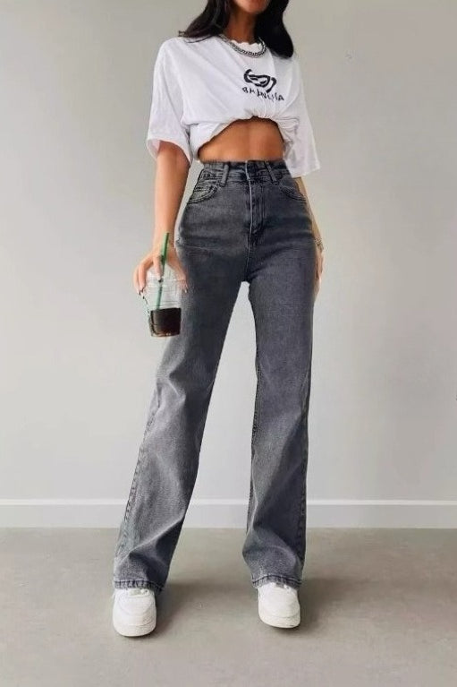 Draped Relaxed Fit Trousers Style Jeans