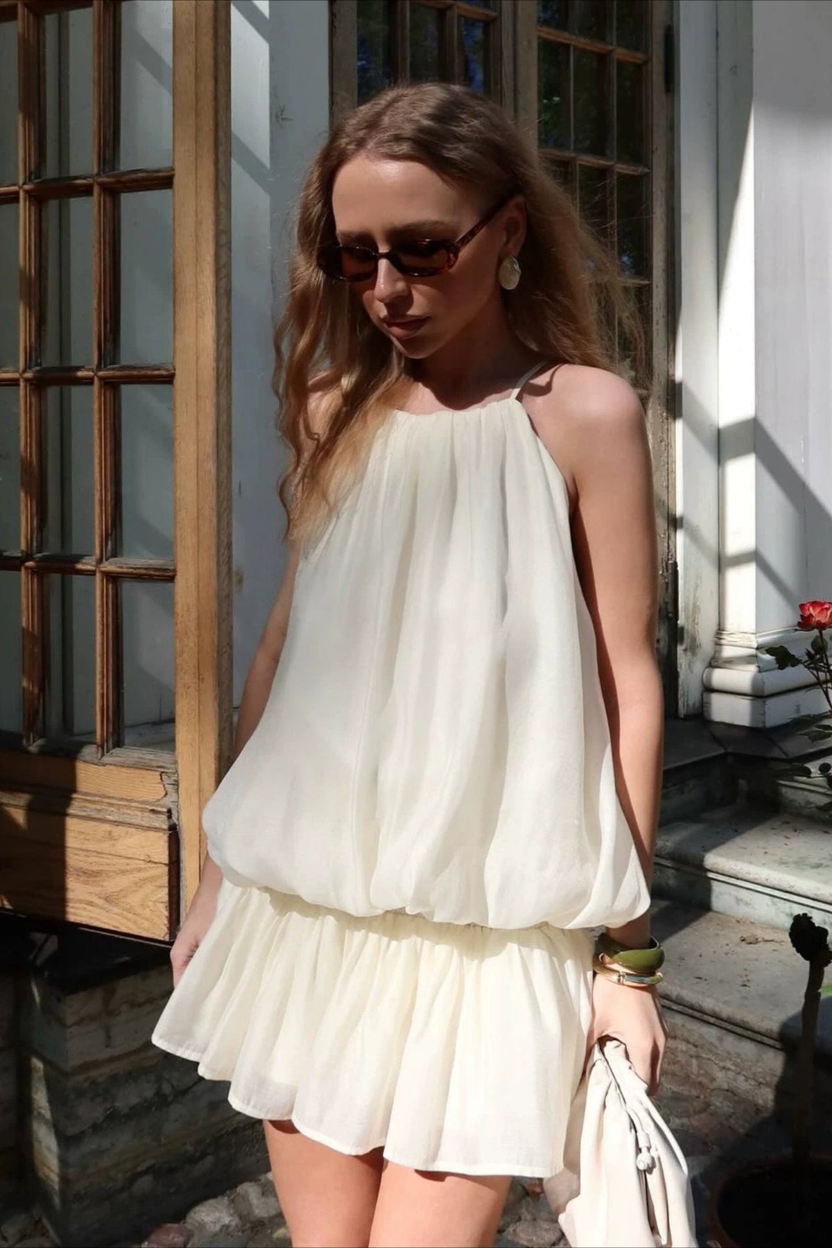 Halter Tencel Slim Fit Skirt Set