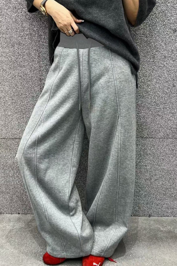 Fluid Wide Leg Fleece Sweat Pants