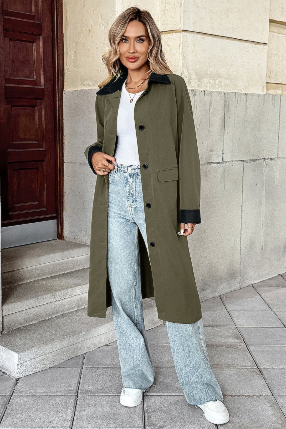 Long Line Commuter Style Overcoat