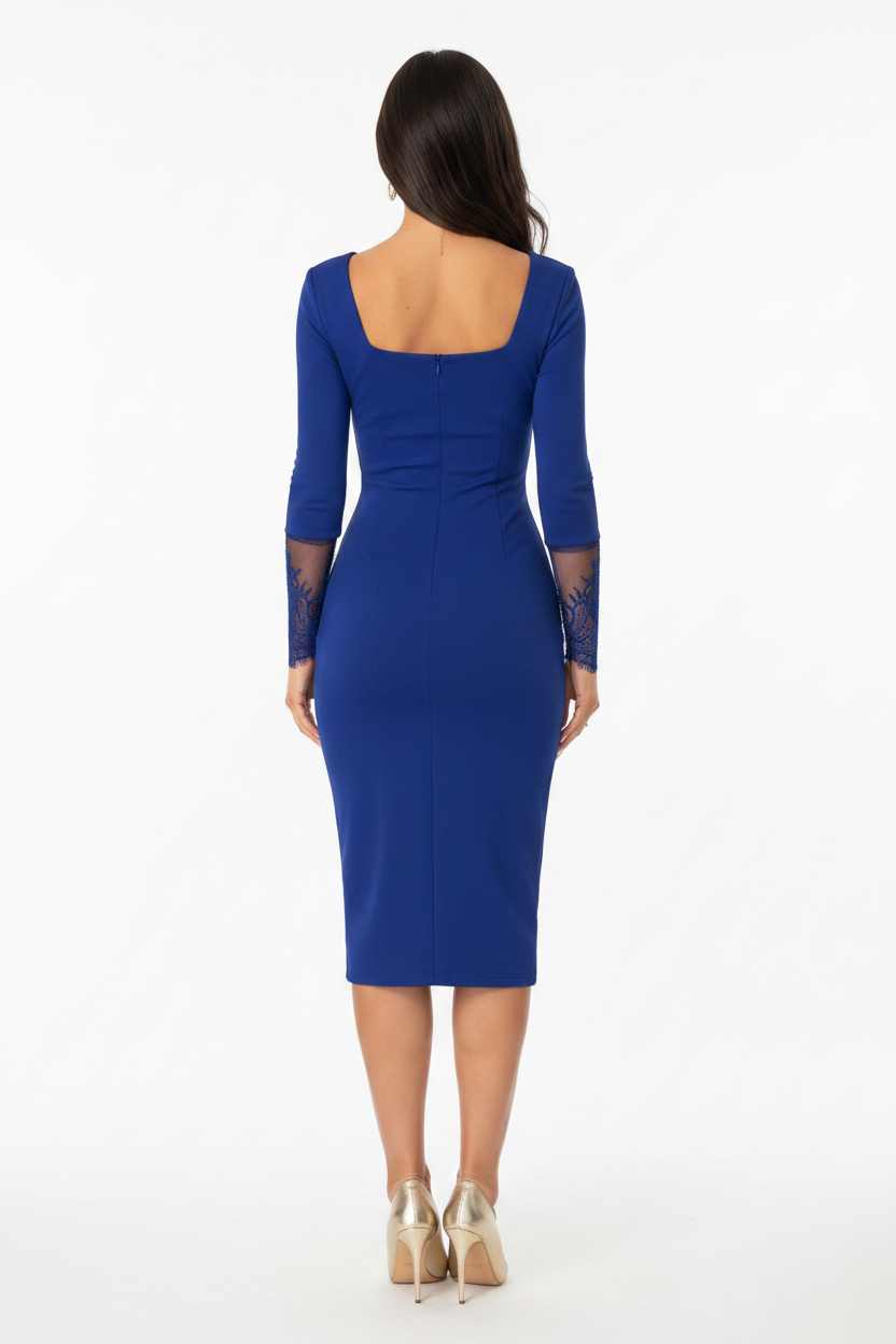 Strapless Ruched Mermaid Evening Gown - View 11