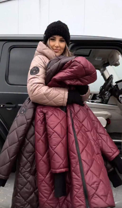 Quilted Hooded Zip Front Longline Puffer Coat 12