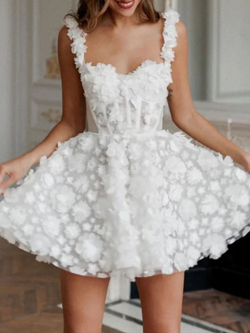 Clementine Lace Mini Dress