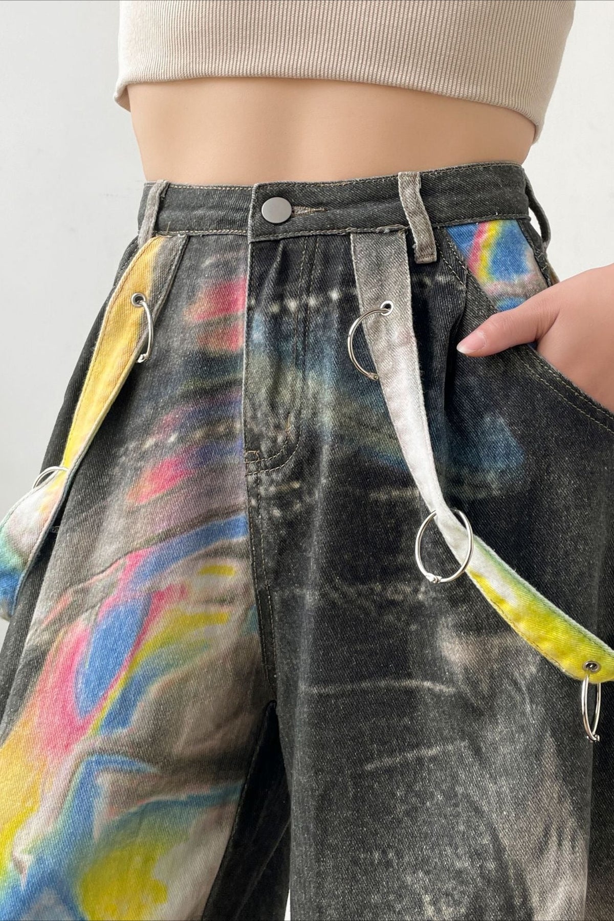Vintage Washed Denim Jeans