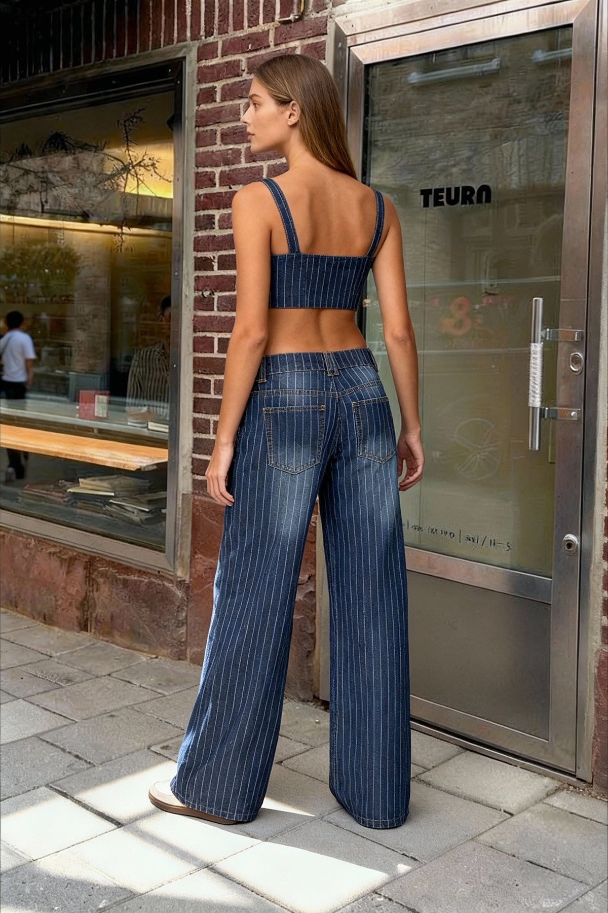 Vintage Washed Denim Jeans