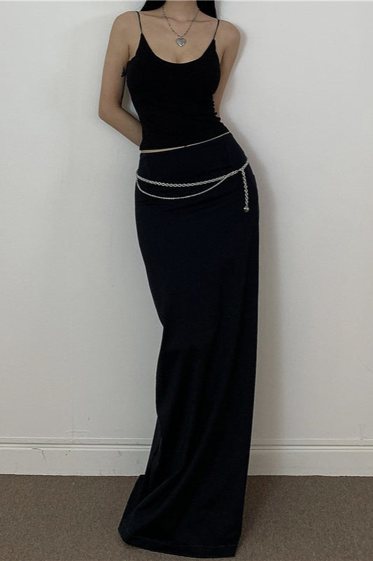 American Retro Draped Skirt