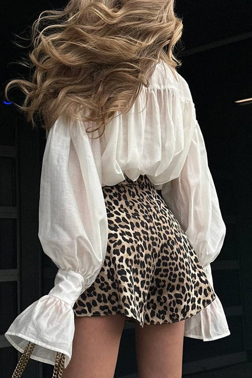 Loose Collared Versatile Long Sleeve Blouse