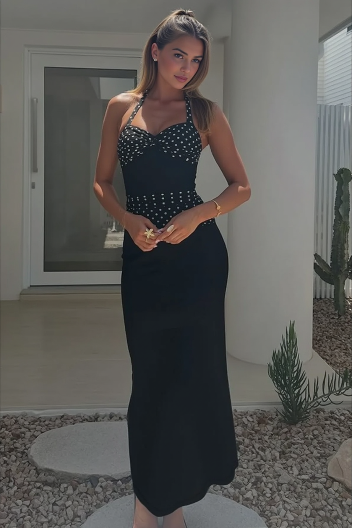 Backless Halter-Neck Dress