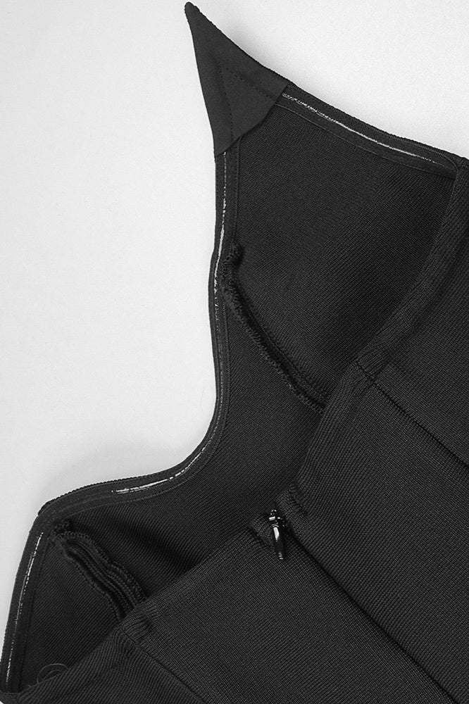 One Shoulder Sweetheart Sheer Mesh Bodycon Maxi Gown - View 16