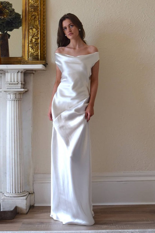Satin Cowl Neck Slip Maxi Dress - View 3