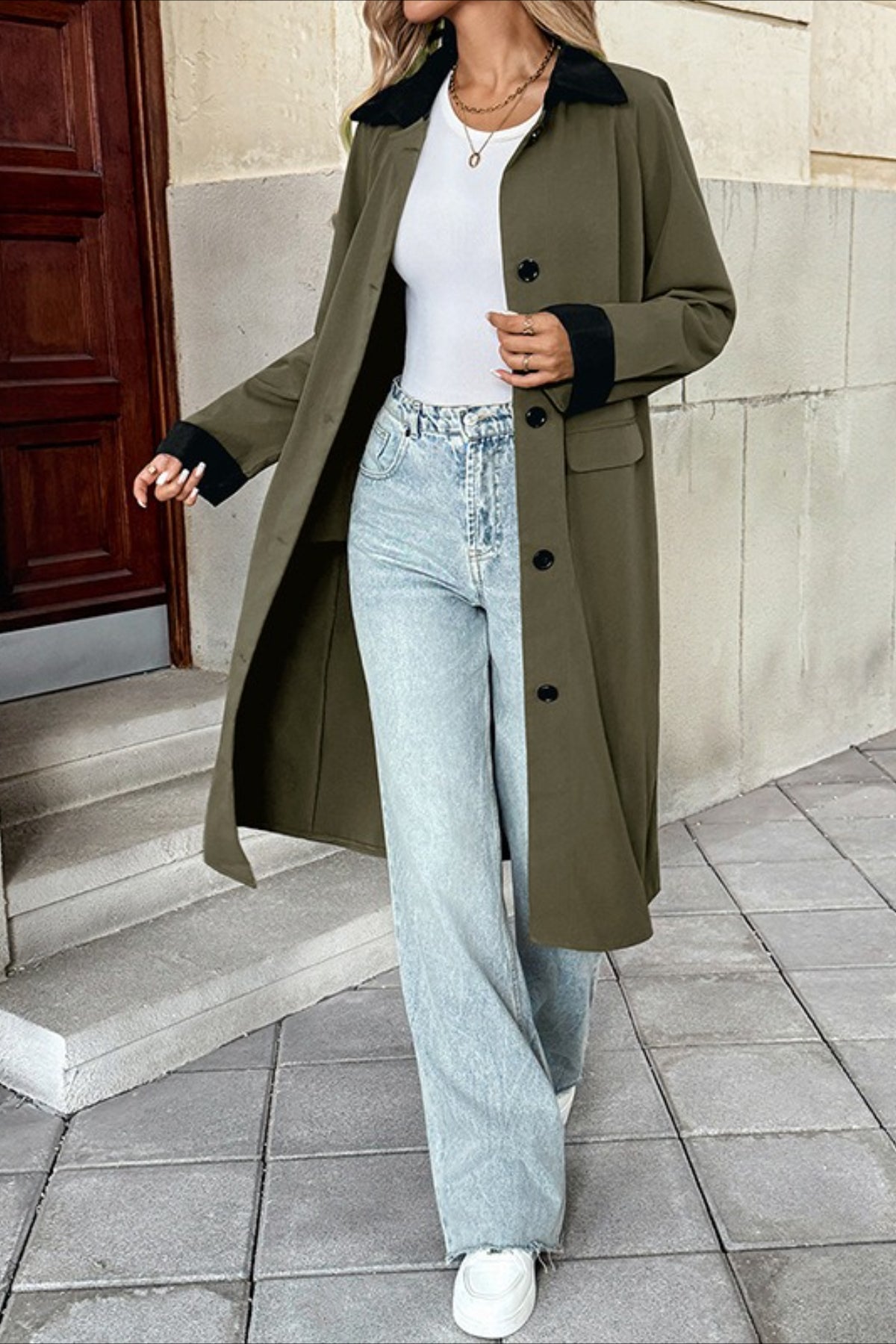 Long Line Commuter Style Overcoat