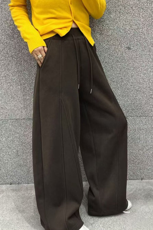 Fluid Wide Leg Fleece Sweat Pants