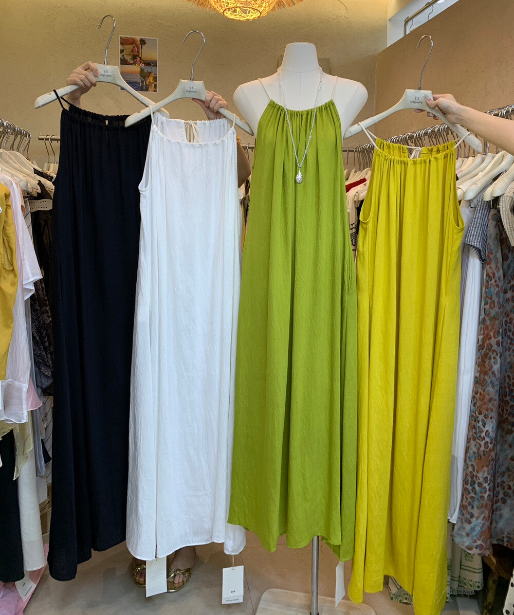 Halter Neck Sleeveless Flowy Maxi Dress 2