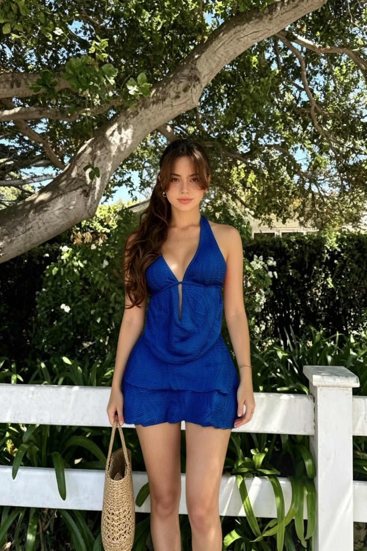 Solid Three Piece Swim Set