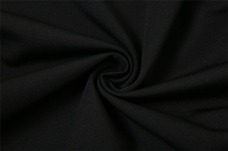 Ruffle contrast buckle one shoulder irregular ruched mesh mini dress - View 8