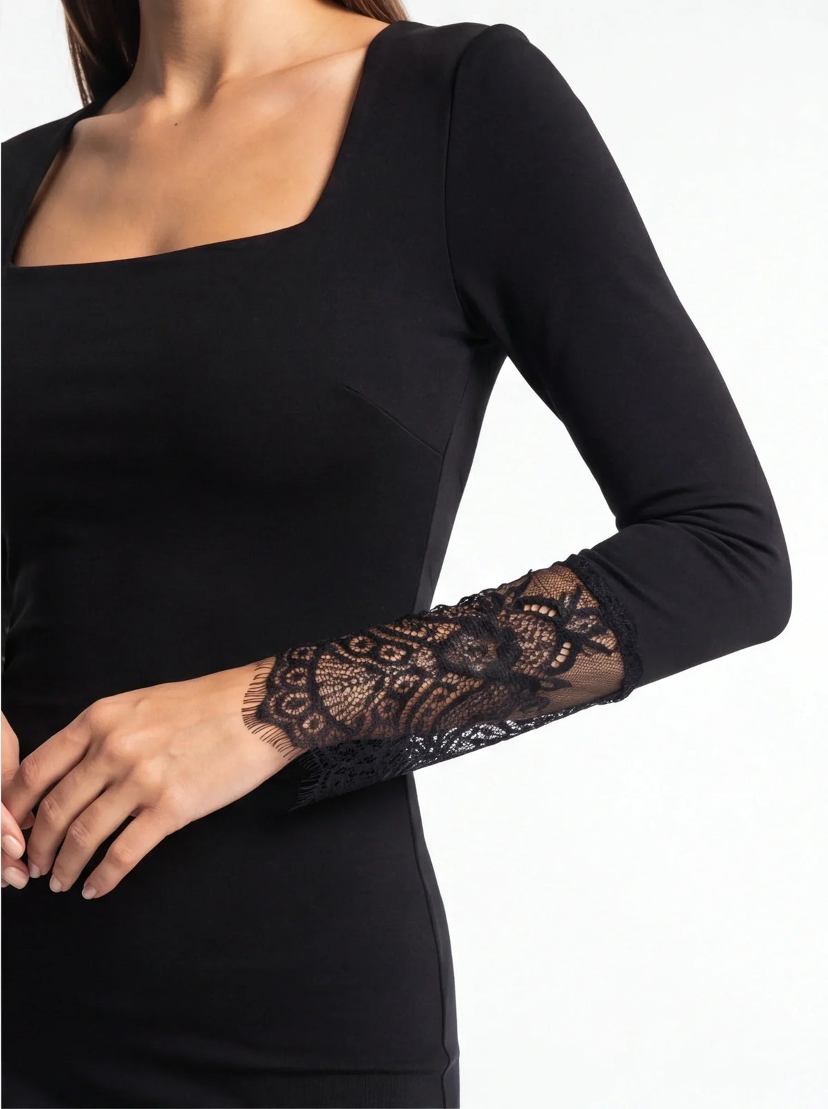 Strapless Ruched Mermaid Evening Gown - View 4