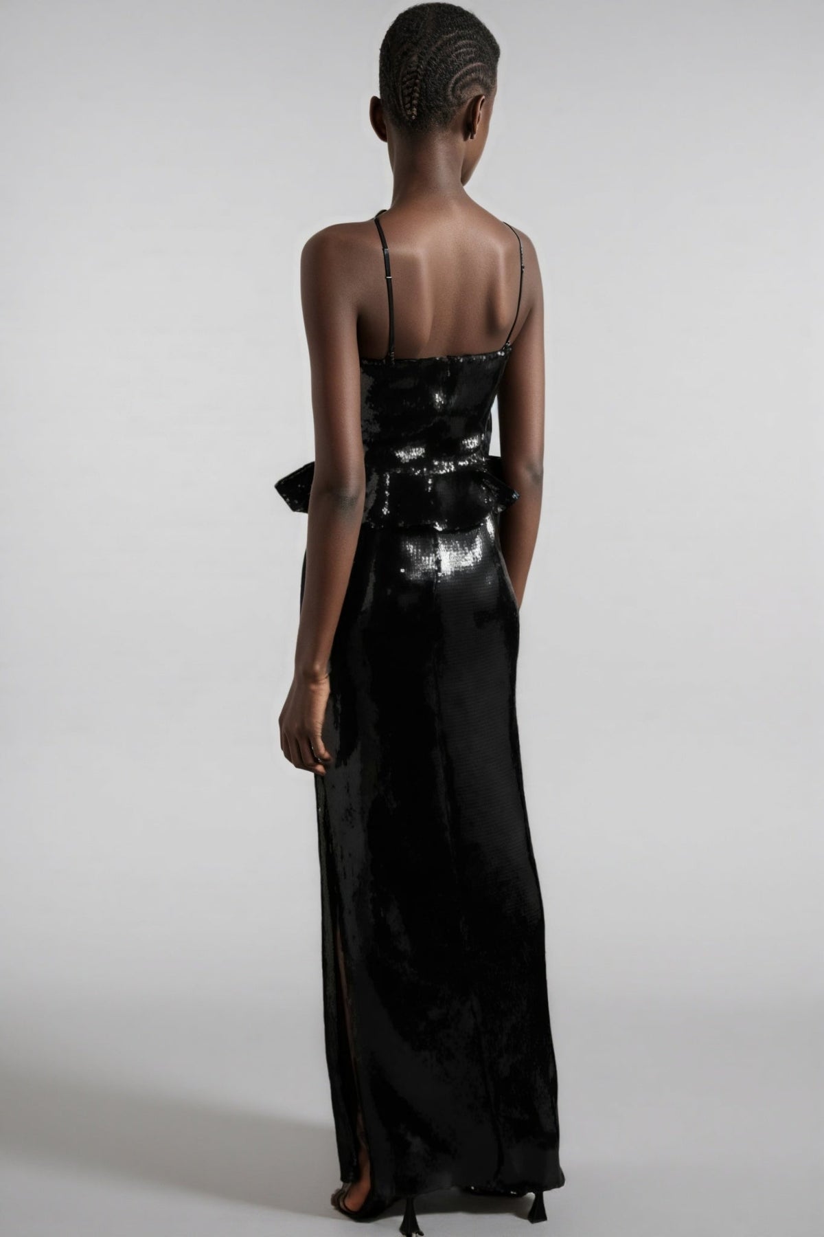 Hadley Sequined Tulle Puff Maxi Dress - View 2