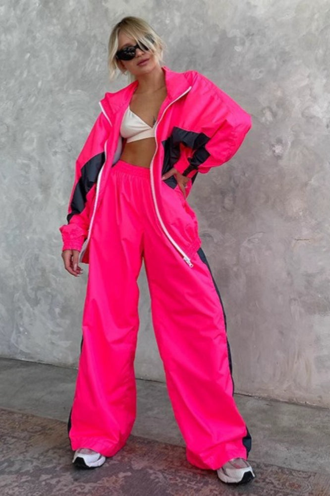 Raglan Sleeve Pullover Sweatpants Activewear Set