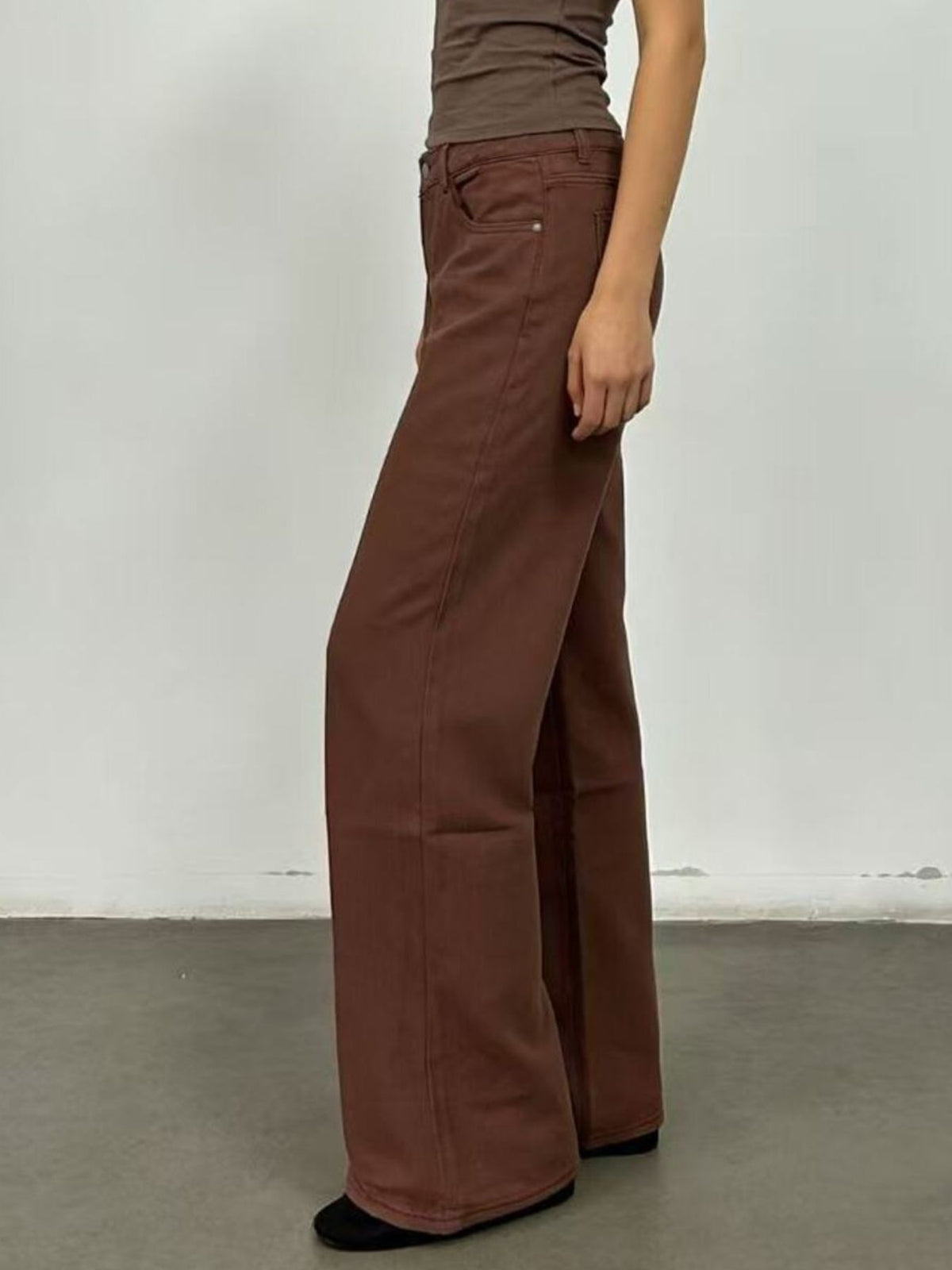 Butterfly Back Wide Leg Jeans