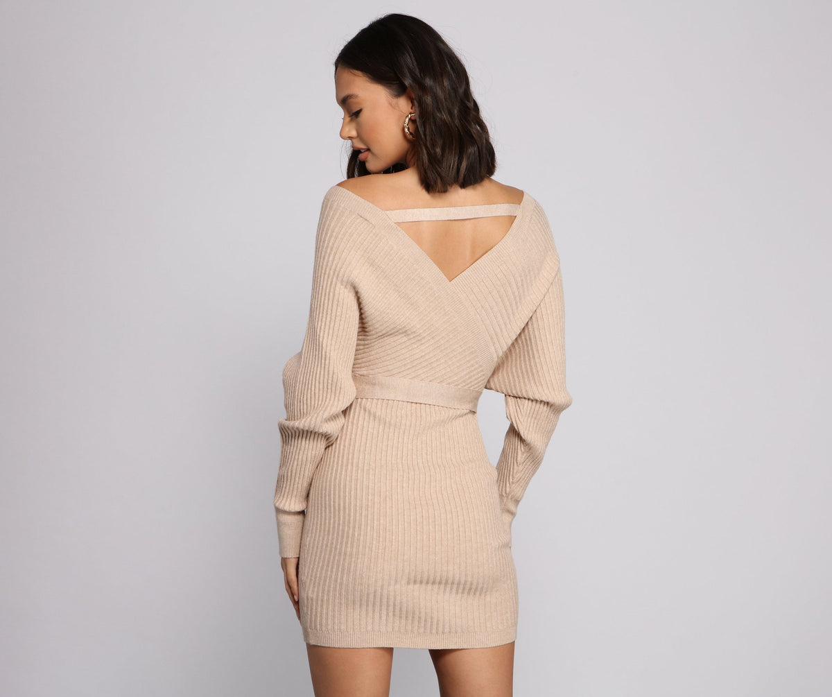 Ribbed Mini Dress