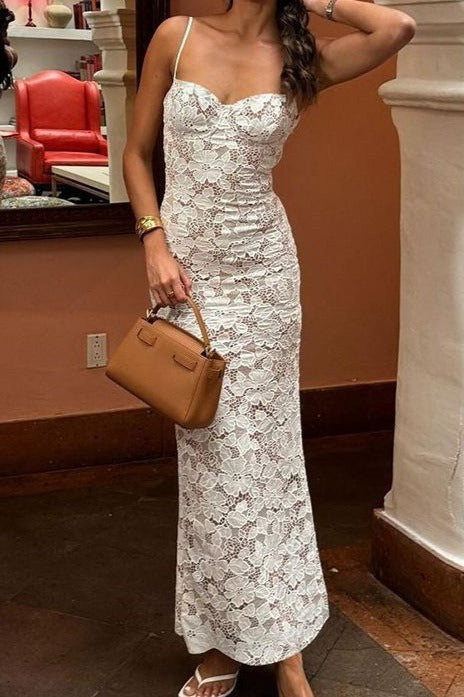 Bodycon Cami Lace Dress - View 4