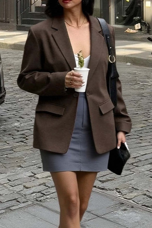 Office Ready Slim Fit Long Sleeve Blazer
