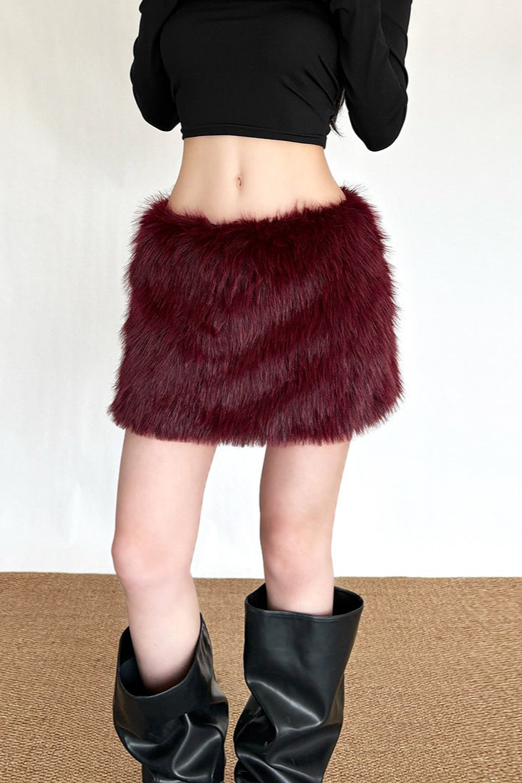 Plush Bodycon Skirt