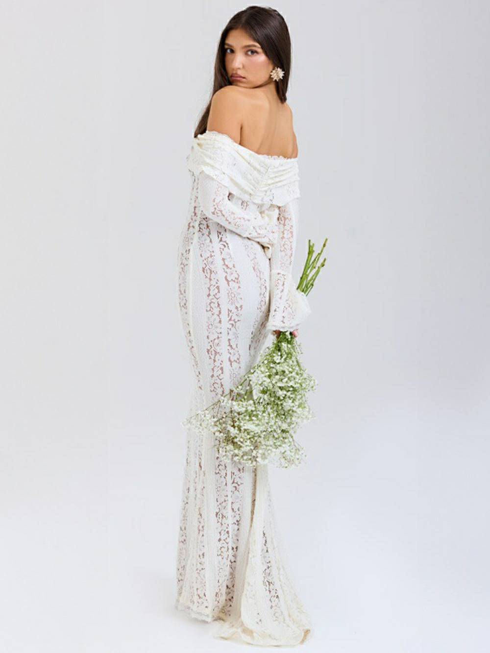 Vintage Lace Maxi Dress - View 2