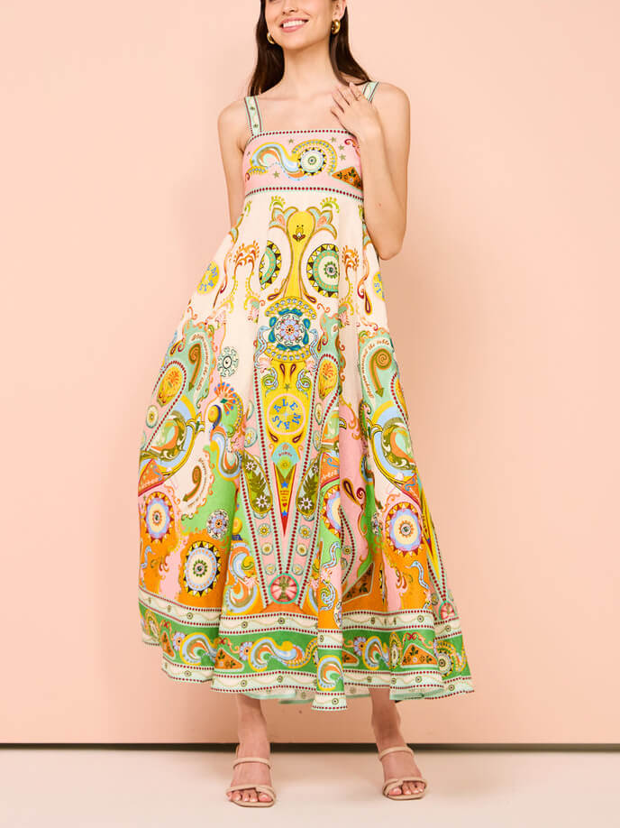 Unique Holiday Print Madi Dress