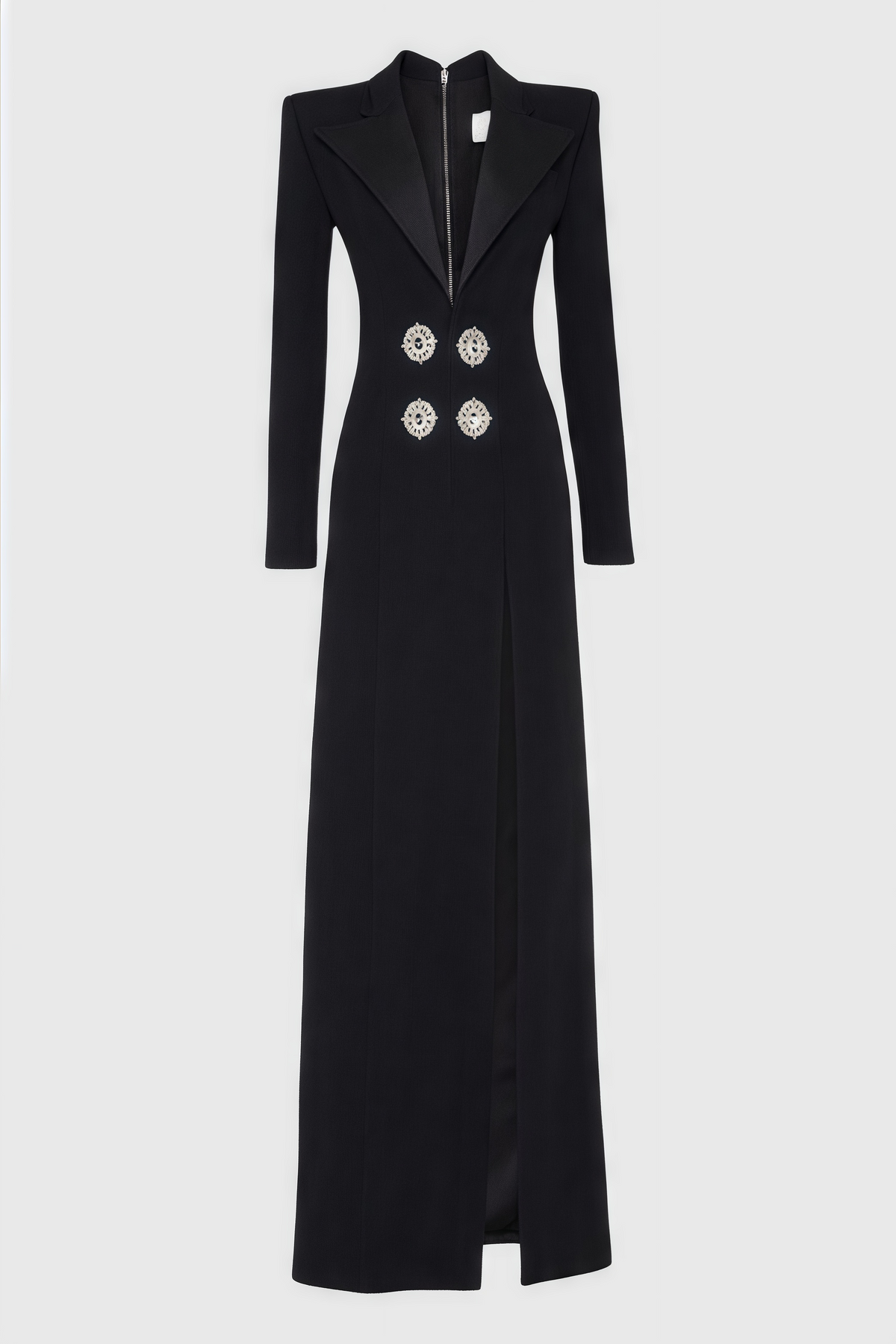Vennan Crystal Embellished V-Neck Maxi Dress - View 3