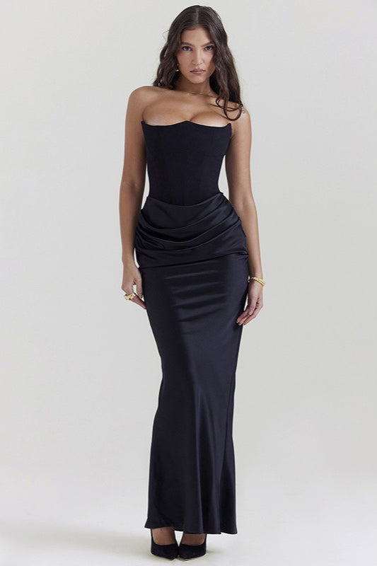 Strapless Ruched Party Dress - View 2