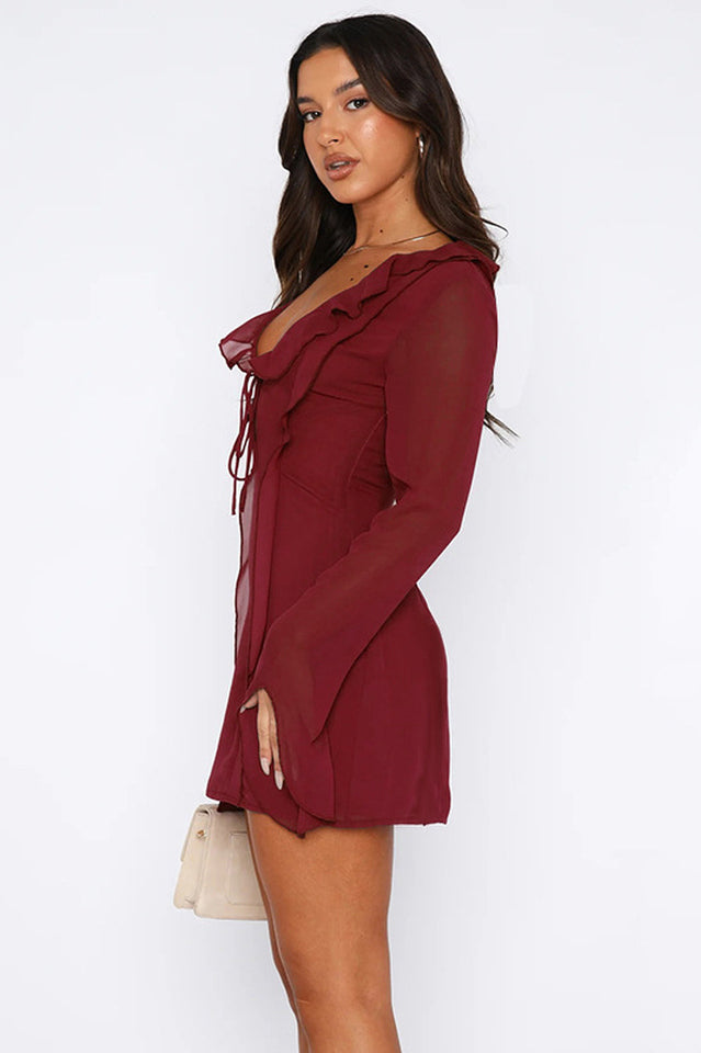 Surround Sound Mesh Mini Dress - View 15