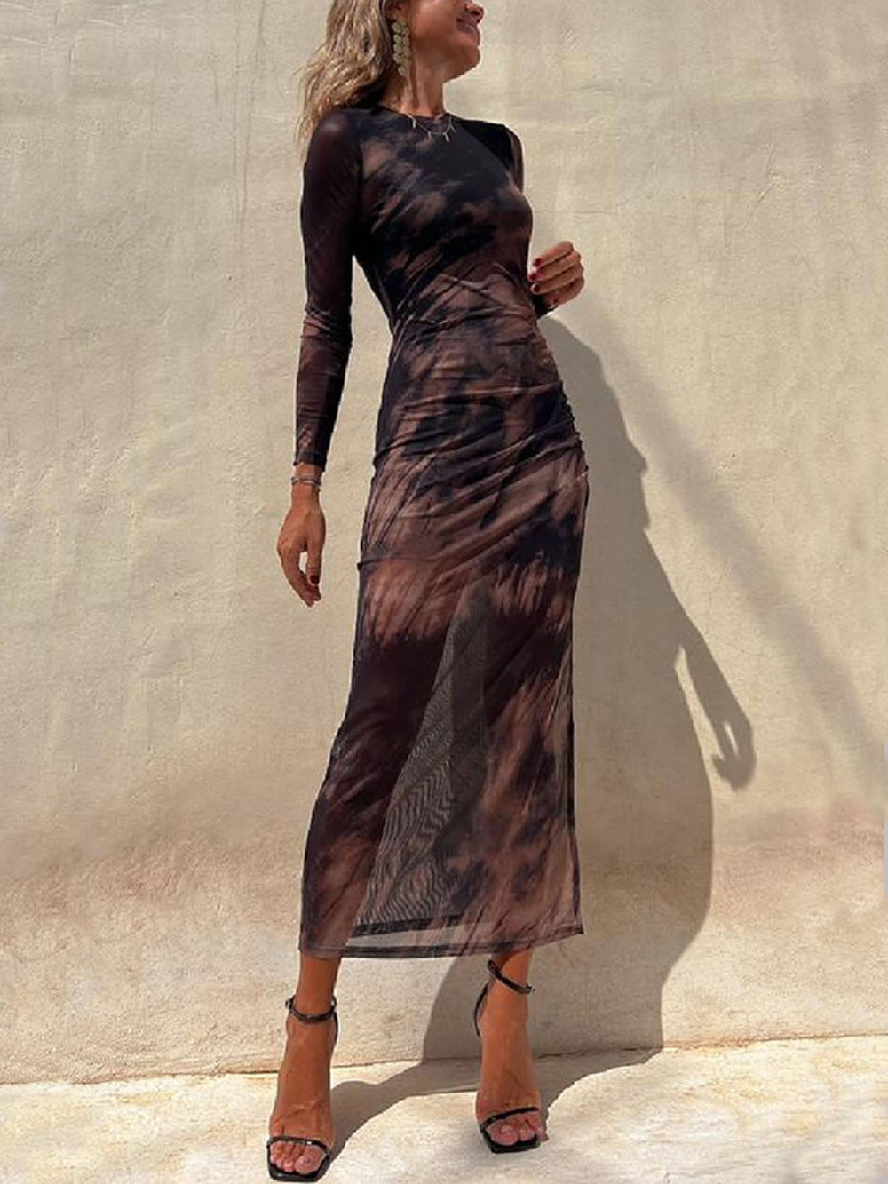 Sequin Strapless Ruched Waist Slip Mini Dress - View 14