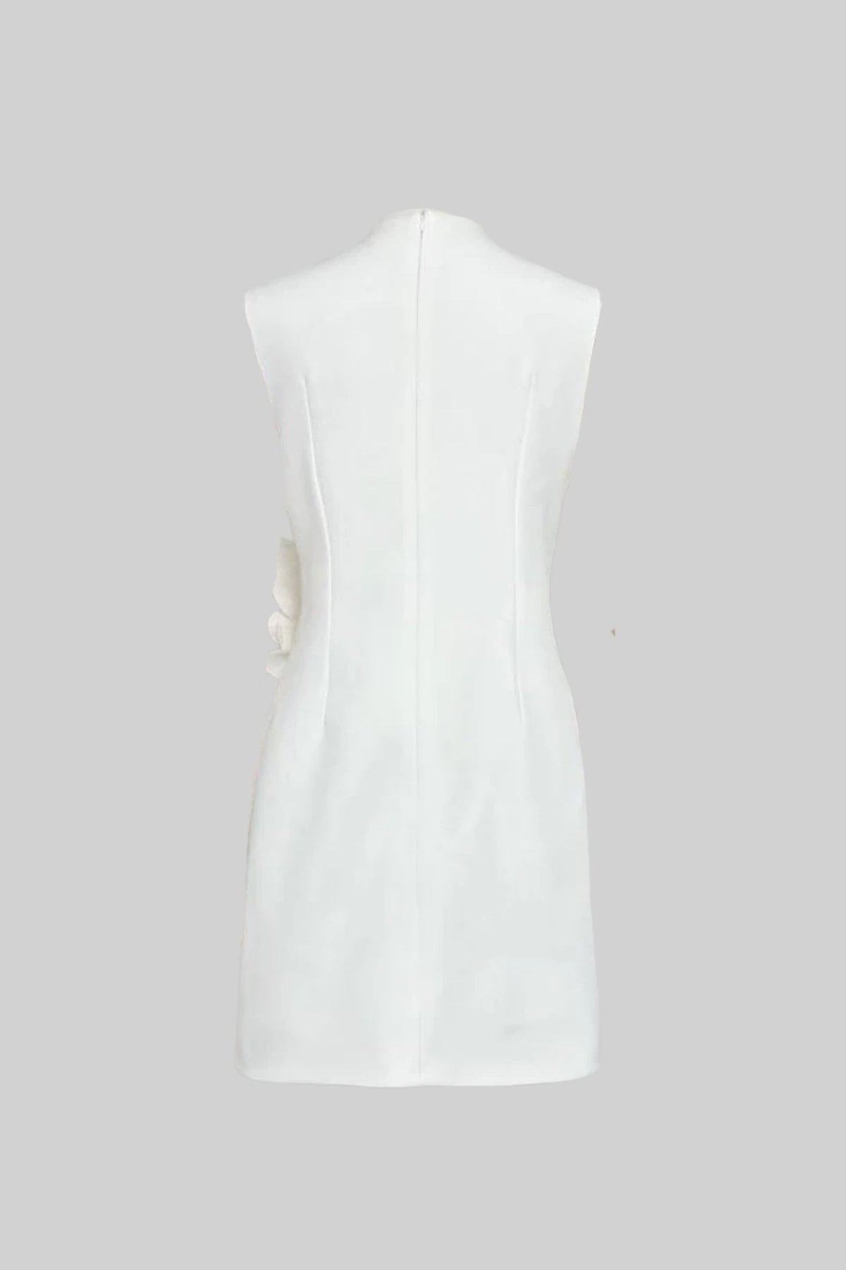 Sleeveless Mini Dress - White - View 11