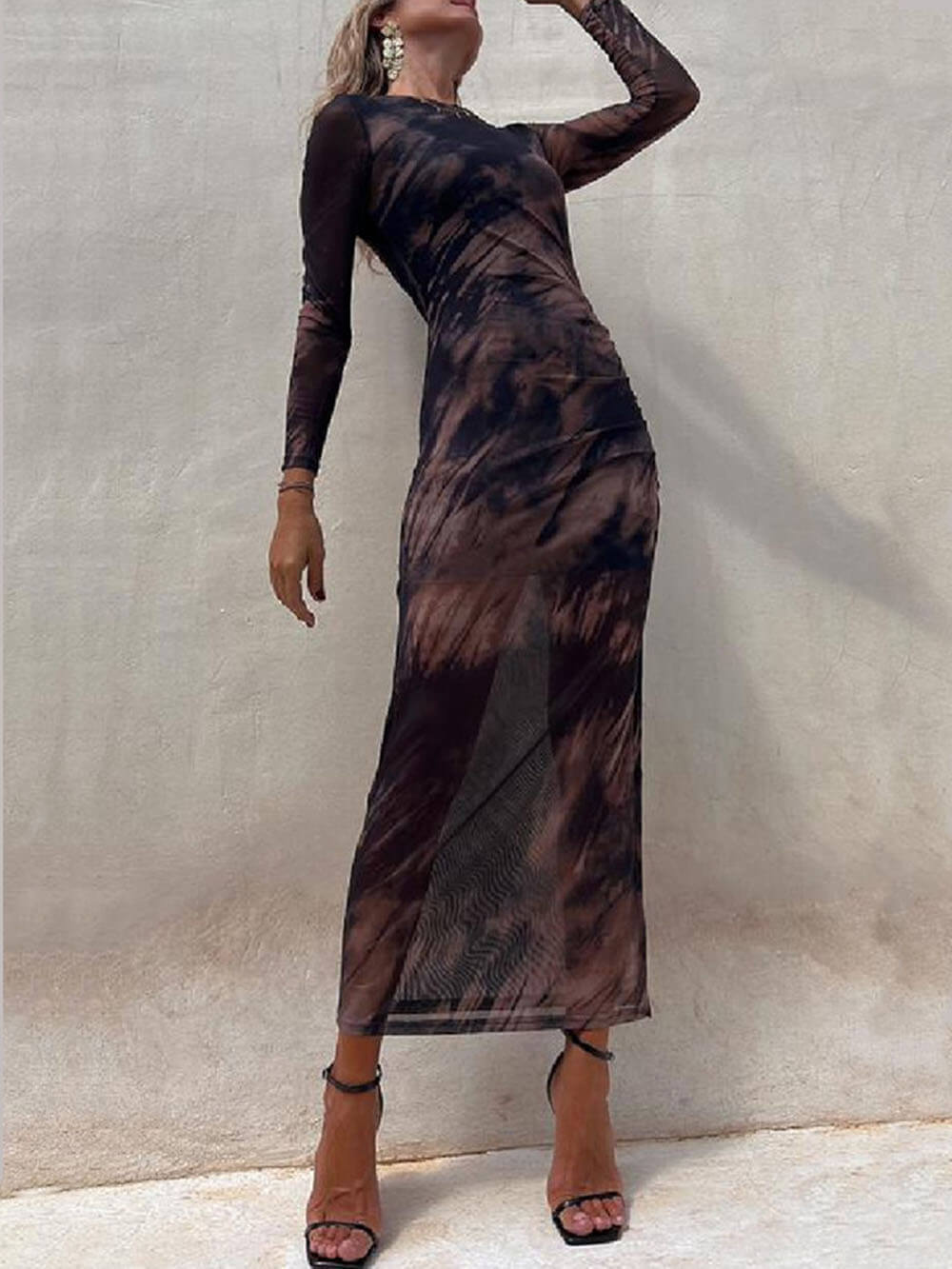 Sequin Strapless Ruched Waist Slip Mini Dress - View 10