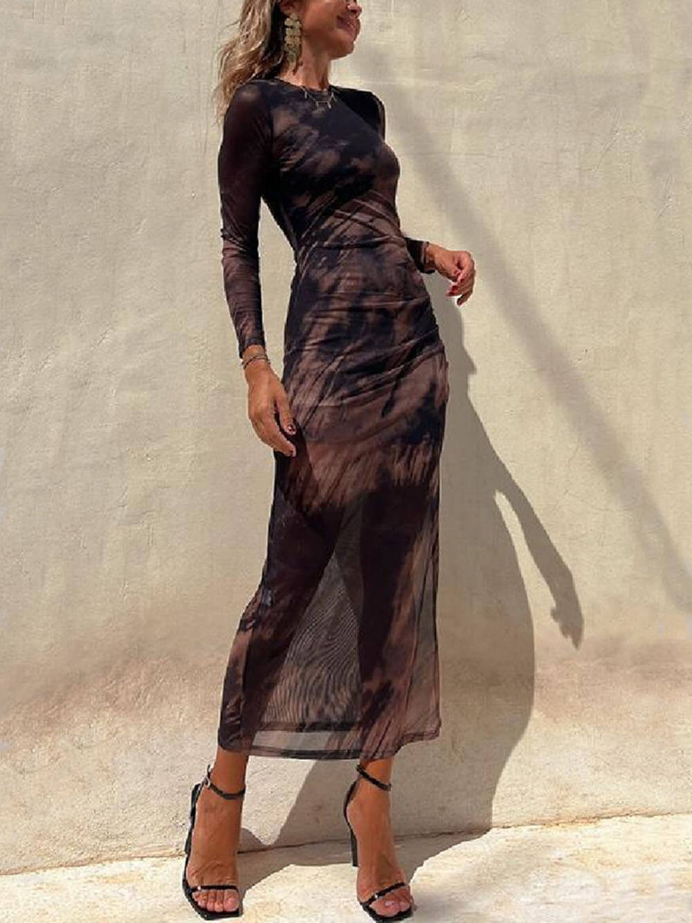 Sequin Strapless Ruched Waist Slip Mini Dress - View 11