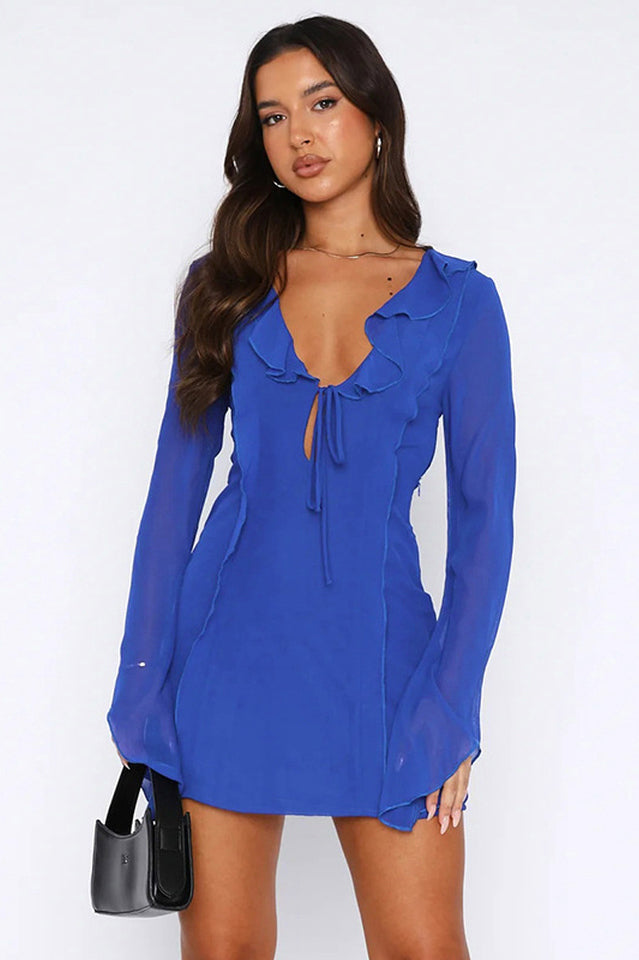 Surround Sound Mesh Mini Dress - View 4