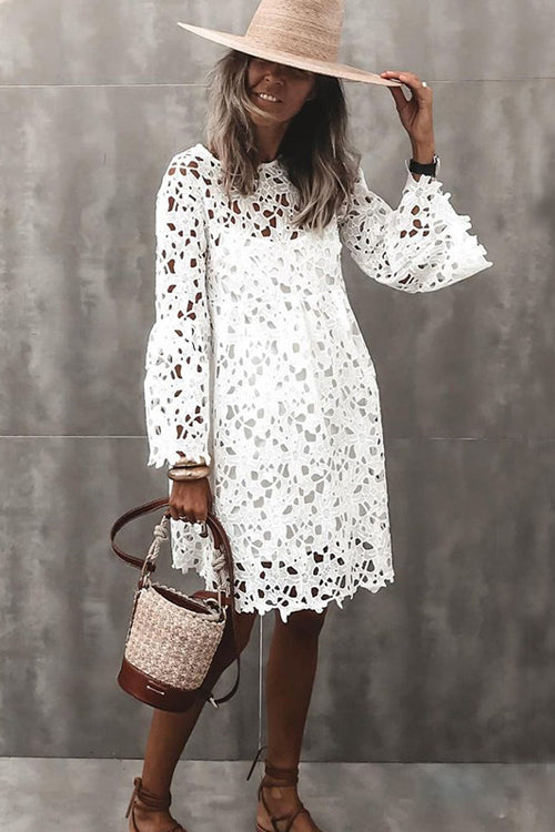Out In The World Lace Two-Piece Mini Dress - View 3