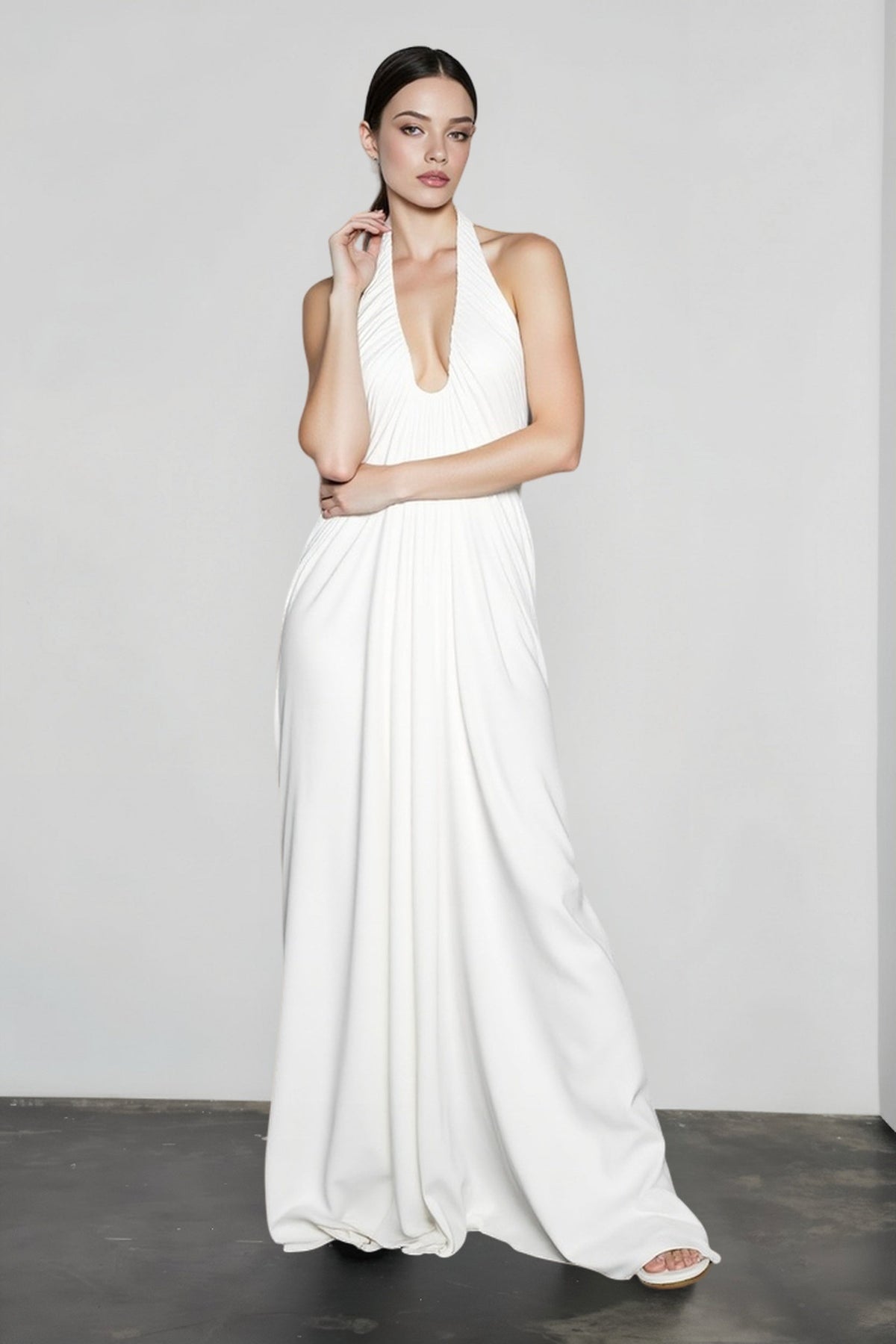 Backless Sheer Mesh Dress