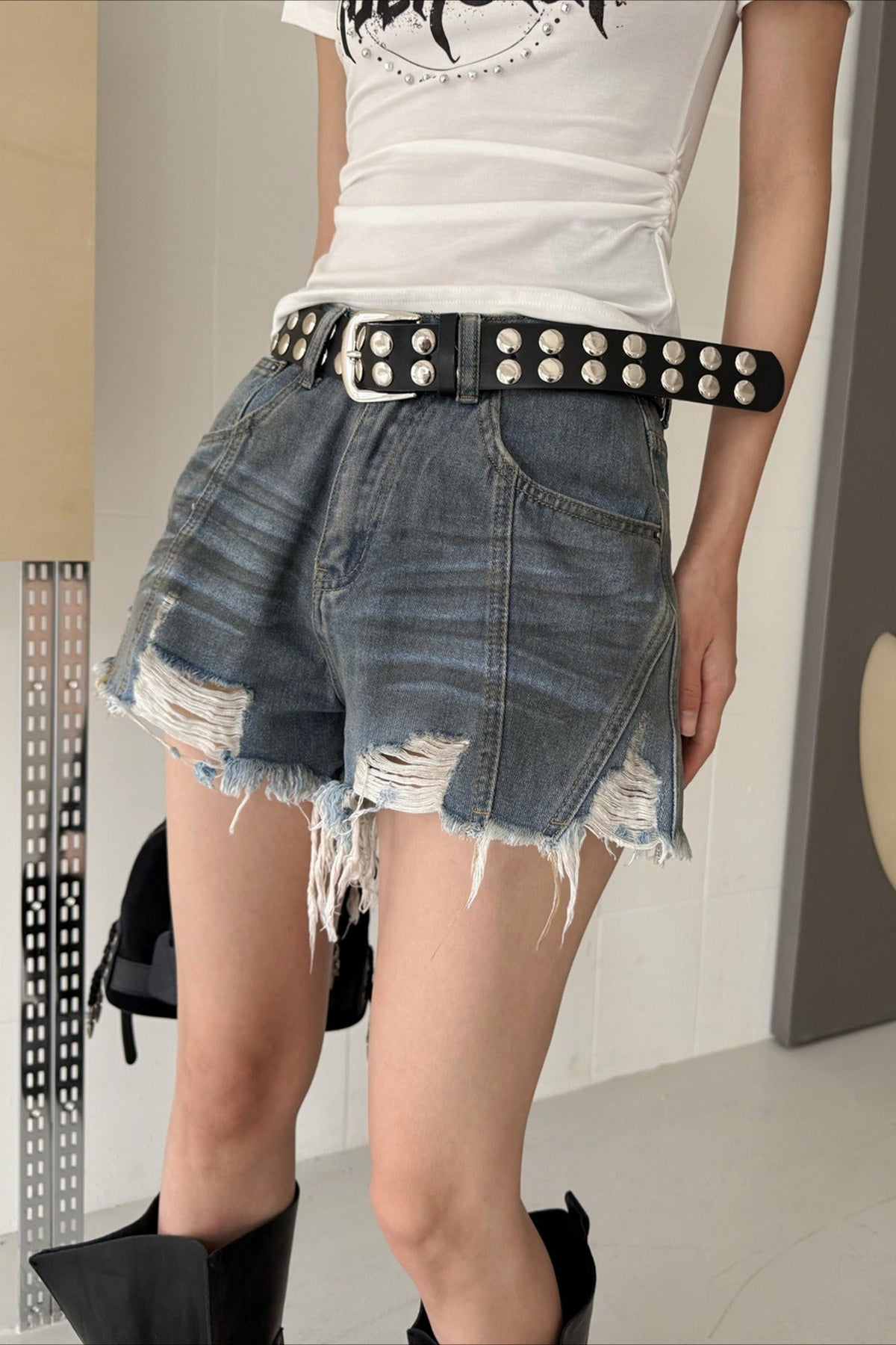 Distressed Denim Jeans