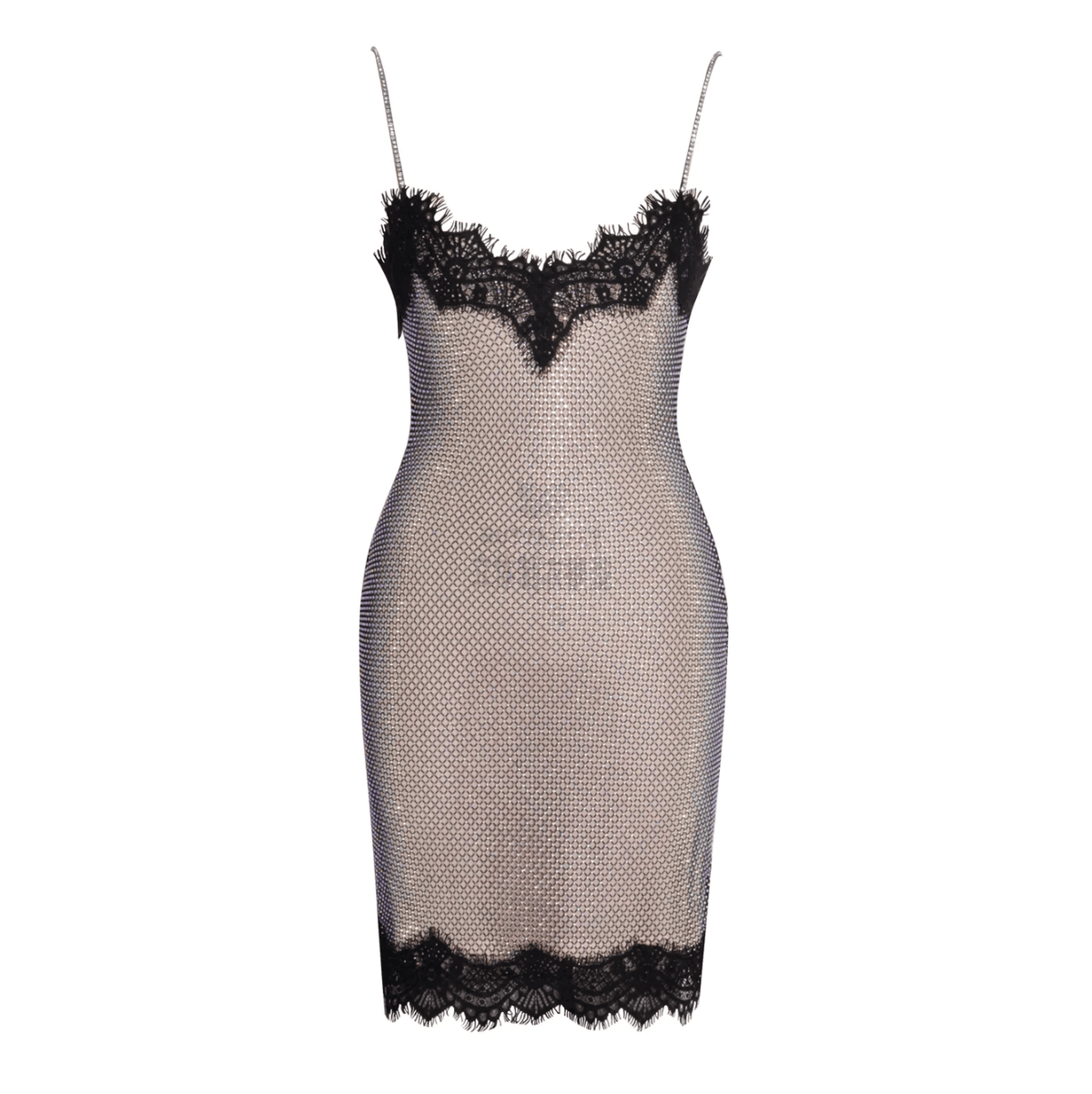 Event Of All Events Rhinestone Lace Mini Dress - View 9