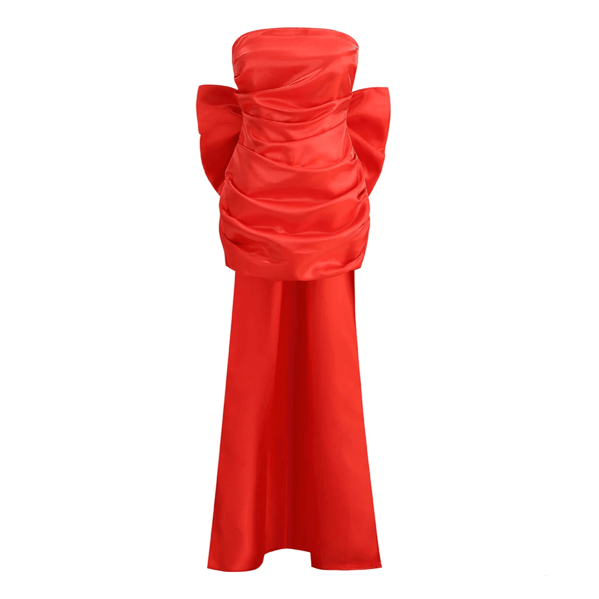 Beauty Of You Oversized Bow Satin Mini Dress - View 15