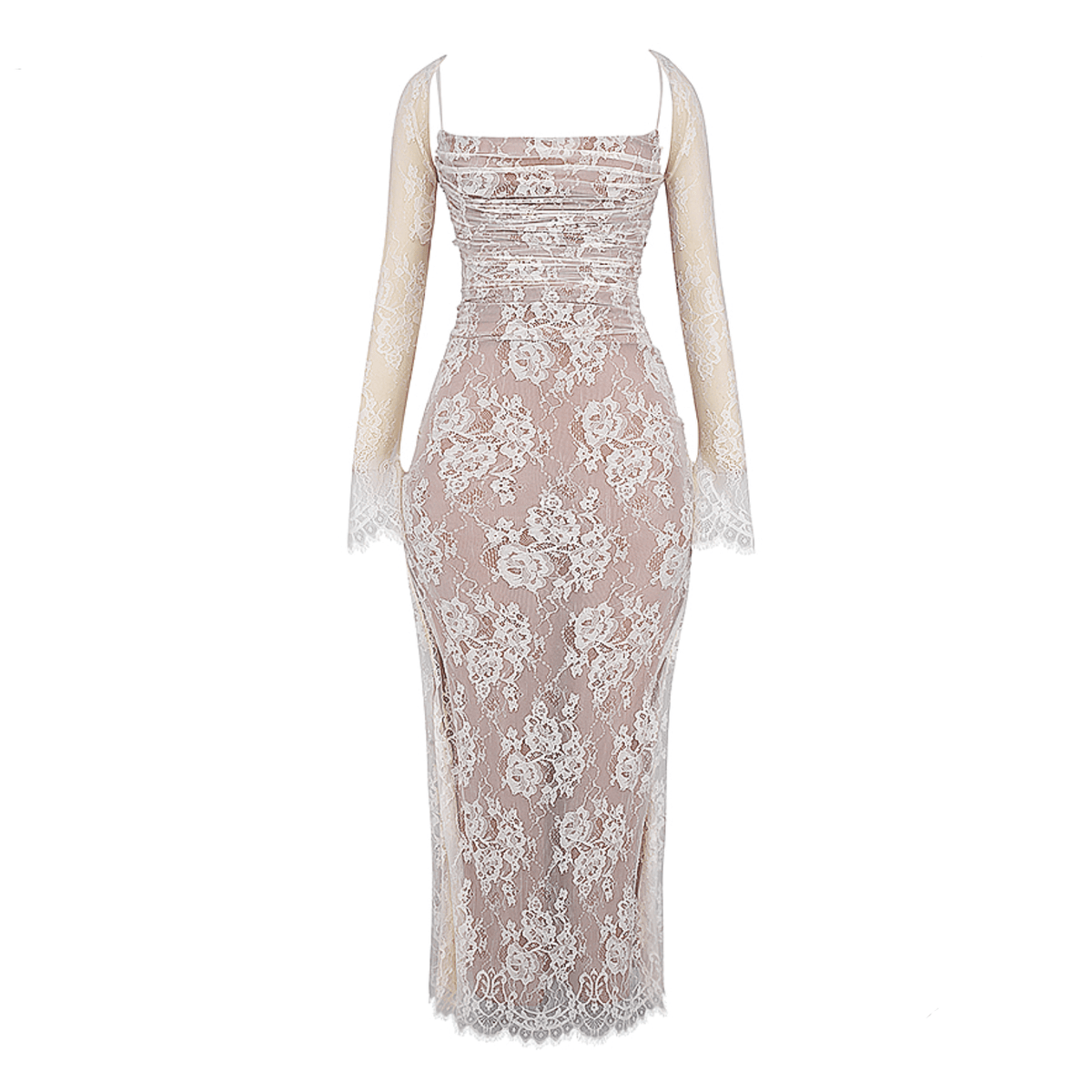 Dual Realms Vintage Lace Maxi Dress - View 15