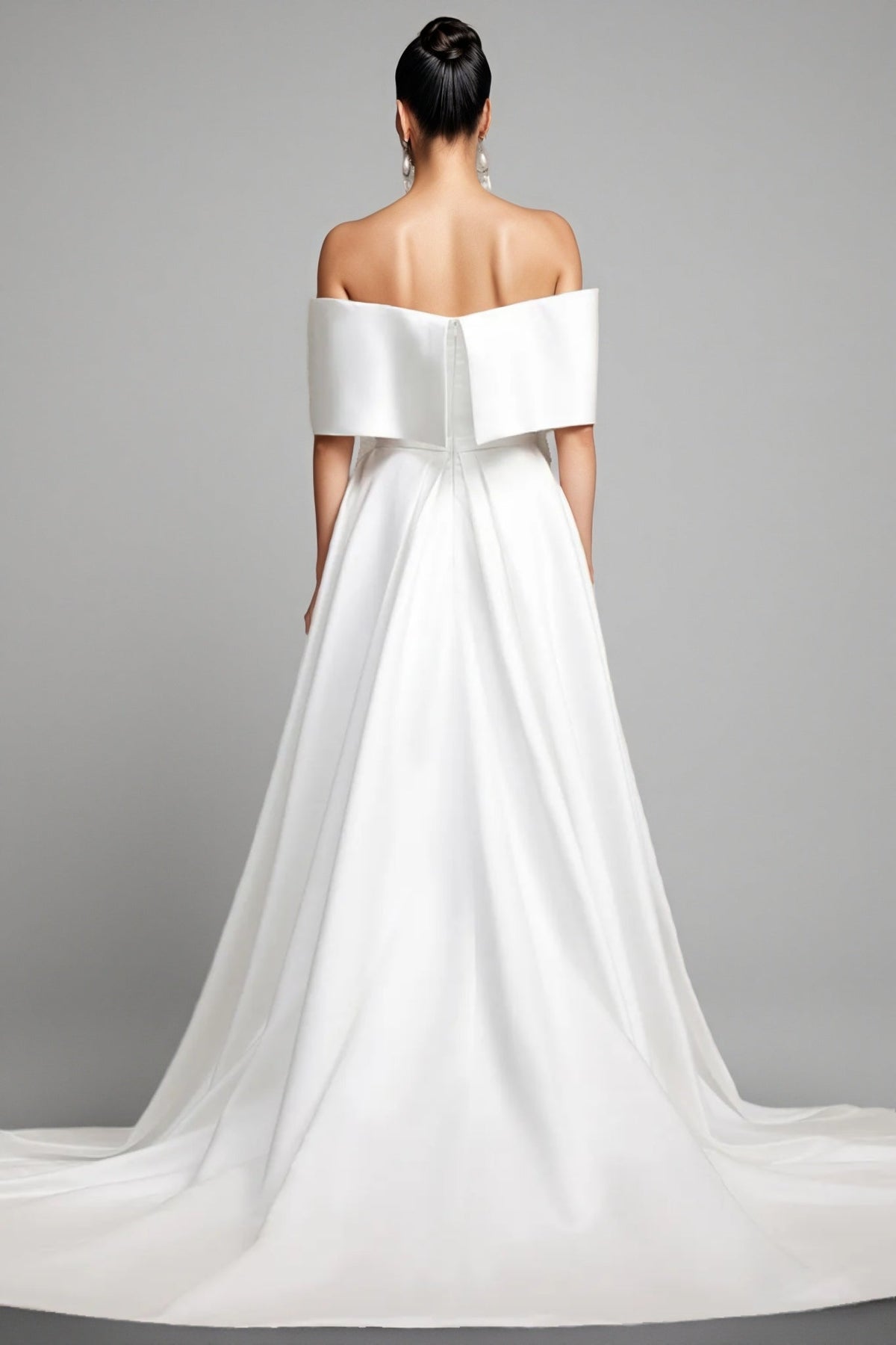 Euen Off Shoulder Fish Tail Wedding Maxi Dress - View 5