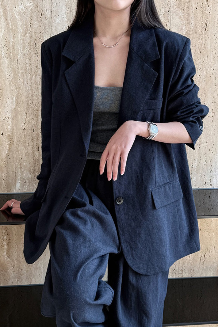 Tencel Linen Blend Blazer