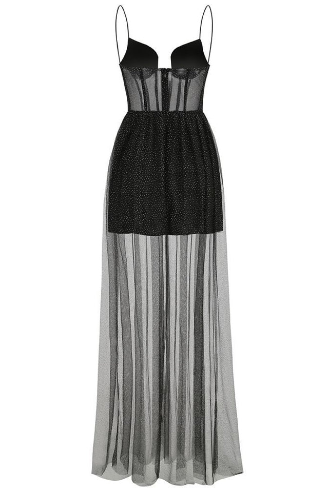 Crystal Embellished Corset Gown