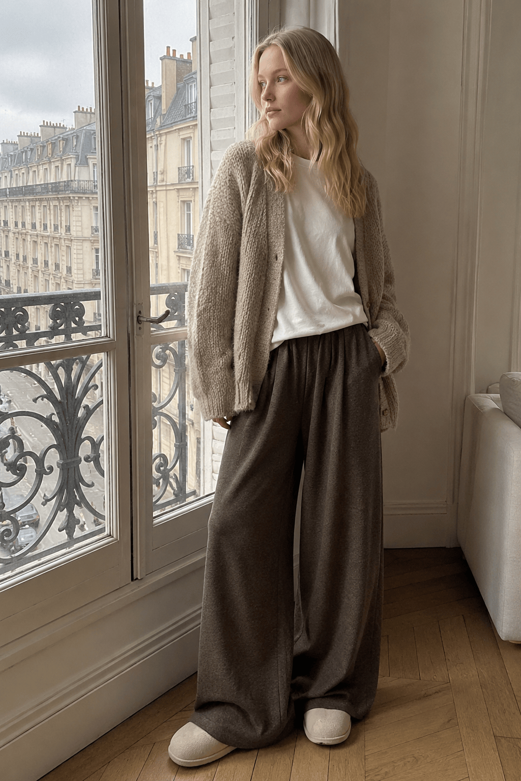 Relaxed Drapey Knit Pants