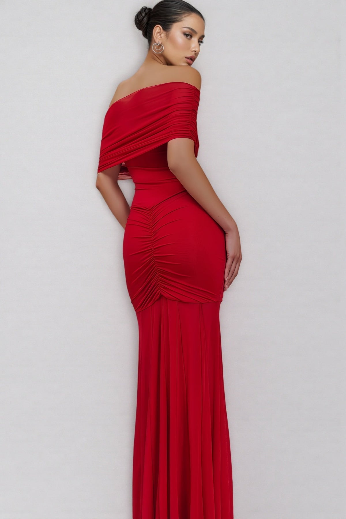 Silvia Strapless Mesh-Panelled Maxi Dress - View 4