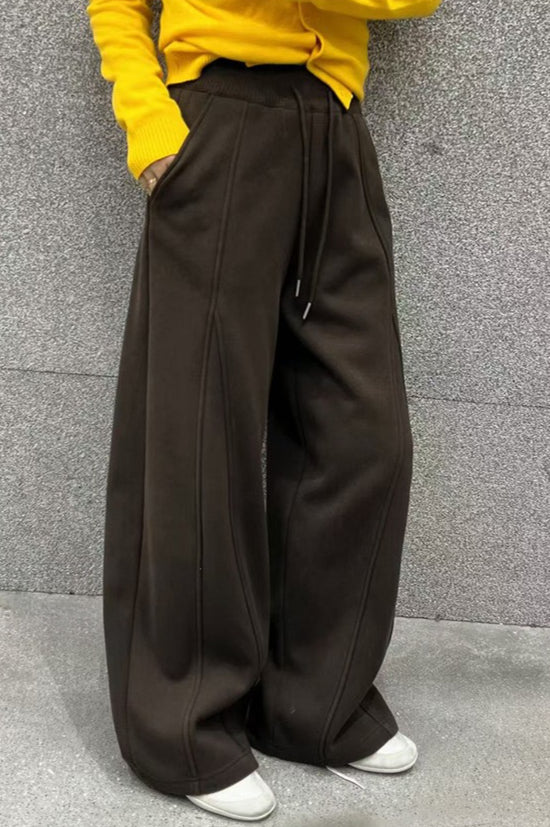 Fluid Wide Leg Fleece Sweat Pants